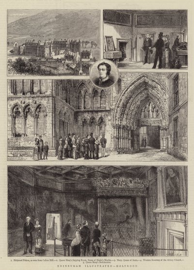 Édimbourg illustré, Holyrood - Henry William Brewer