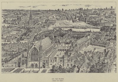 Ely Place, depuis l