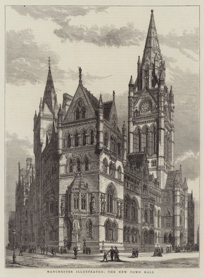 Manchester Illustré, la Nouvelle Mairie - Henry William Brewer