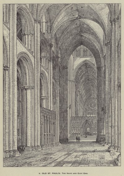 Vieille cathédrale St Paul, la nef et l