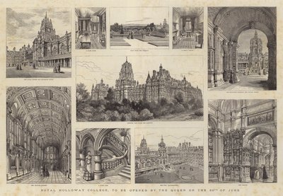 Royal Holloway College, à inaugurer par la Reine le 30 juin - Henry William Brewer