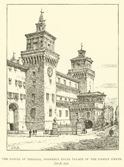 Le Château de Ferrare, ancien Palais Ducal de la Famille D