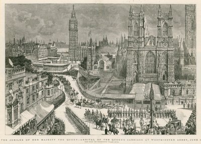 Le jubilé de Sa Majesté la Reine - arrivée du carrosse de la Reine à l