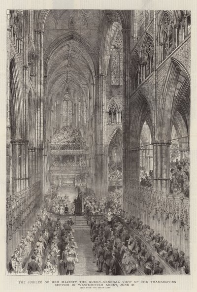 Le Jubilé de Sa Majesté la Reine, Vue Générale du Service d