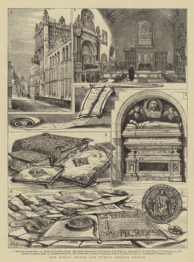 La maison des Rolls et le bureau des archives publiques - Henry William Brewer