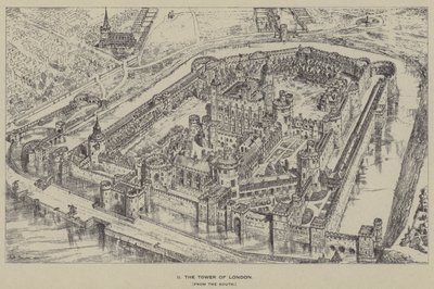 La tour de Londres, depuis le sud - Henry William Brewer