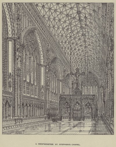 Westminster, chapelle de St Stephen - Henry William Brewer
