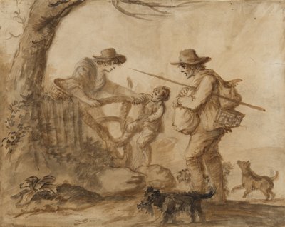 Une famille rustique, c.1780 - Henry William Bunbury