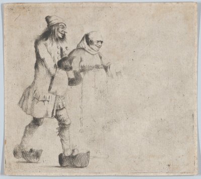 Paysanne heureuse et moine, 1770 - Henry William Bunbury