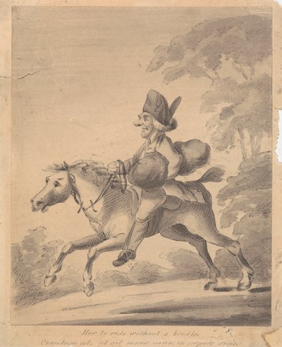 Comment monter sans bride - Henry William Bunbury