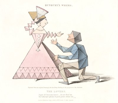 Les amoureux, de Bunburys Whims, 1828 - Henry William after Bunbury