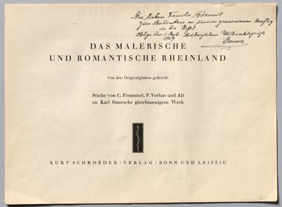 Das Malerische und Romantische Rheinland, 1928 - Henry Winkles