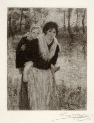 Au bord de la rivière - Henry Wolf
