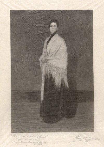 Dame au châle blanc - Henry Wolf