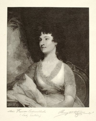 Mlle Frances Cadwalader (Lady Erskine) - Henry Wolf