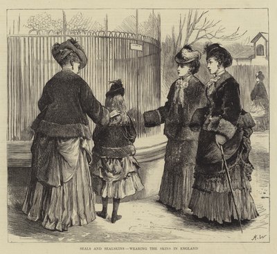 Phoques et peaux de phoque, portant les peaux en Angleterre - Henry Woods