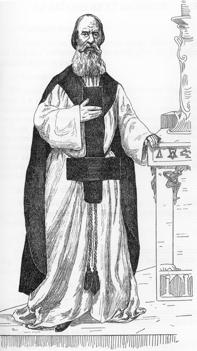 Portrait de Pierre Eugène Ventras (1807-1875) (Pierre-Michel-Elie) ouvrier prétendant être la réincarnation du prophète Élie Dessin de Henry de Malvost de 