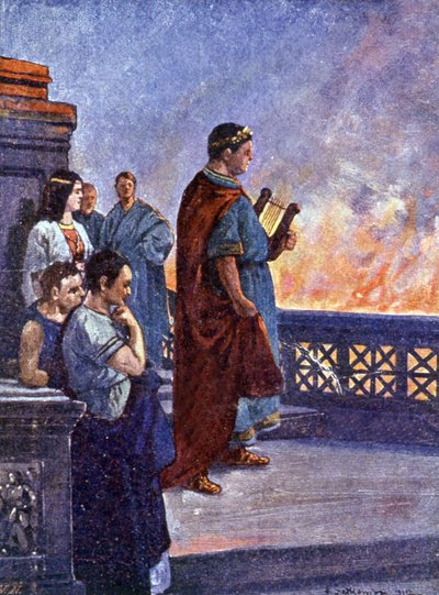 Néron regardant Rome brûler - Henryk Sienkiewicz