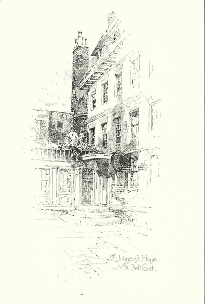 Maison du Dr Johnson, No 8 Bolt Court, Londres - Herbert (after) Railton