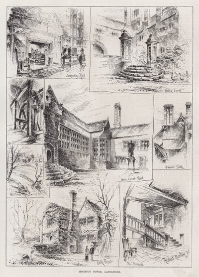Hoghton Tower, Lancashire - Herbert (after) Railton