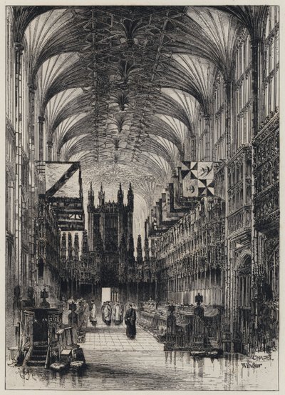 Intérieur de la chapelle Saint-Georges - Herbert (after) Railton