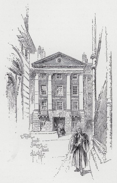 Porte du Middle Temple depuis le Strand - Herbert (after) Railton