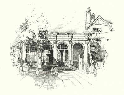 Salle des Pompes, Bath, en 1739 - Herbert (after) Railton