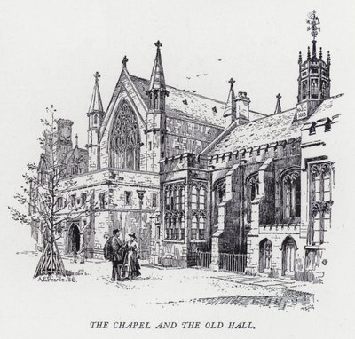 La chapelle et la vieille salle - Herbert (after) Railton