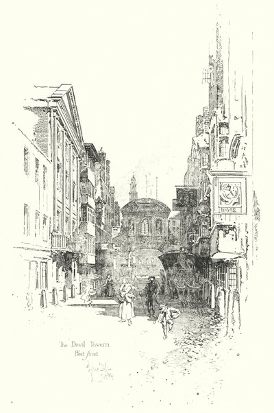 Le Devil Tavern, Fleet Street, à l