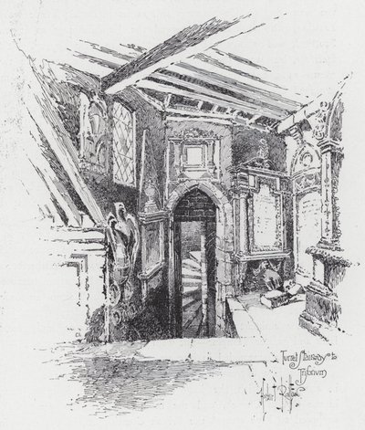 Escalier en colimaçon vers le triforium - Herbert (after) Railton