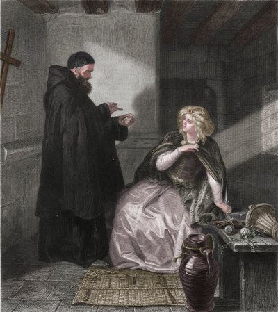 Juliette dans la cellule de Frère Laurent, 1867 - Herbert Bourne