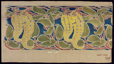 Échantillon de textile pochoir, c.1896 - Herbert C. Oakley