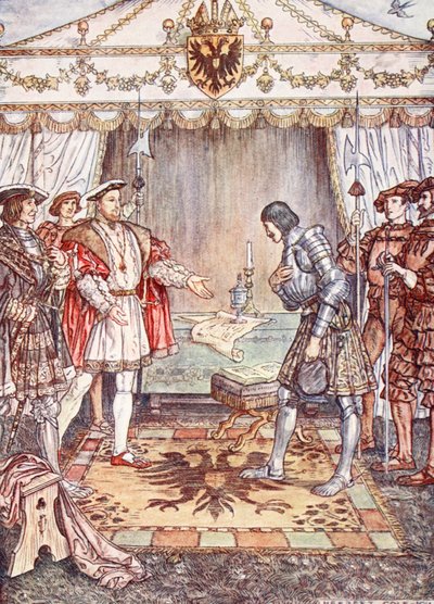 Bayard présenté à Henri VIII, illustration de 