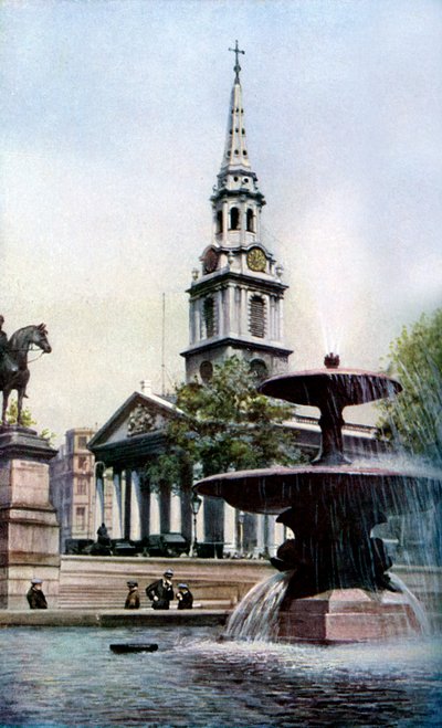 Église St Martin-in-the-Fields, Trafalgar Square, Londres, vers 1930s - Herbert Felton