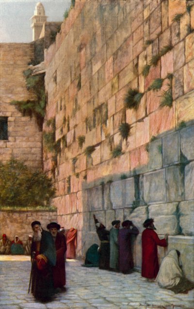Le Mur des Lamentations, Jérusalem - Herbert Gustave after Schmalz