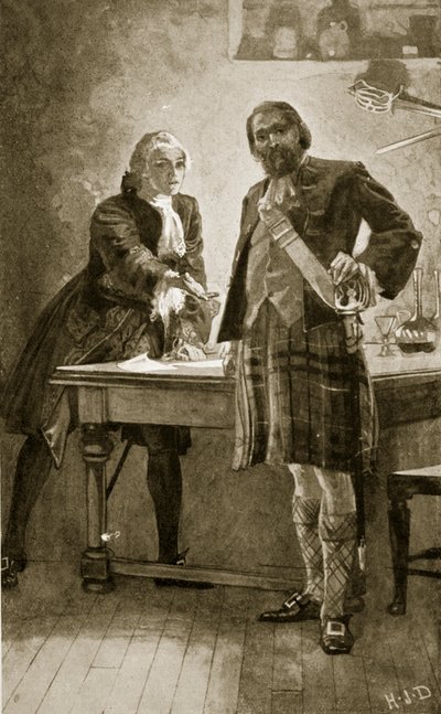 Le prince Charles fait appel à Cameron de Lochiel, illustration de 