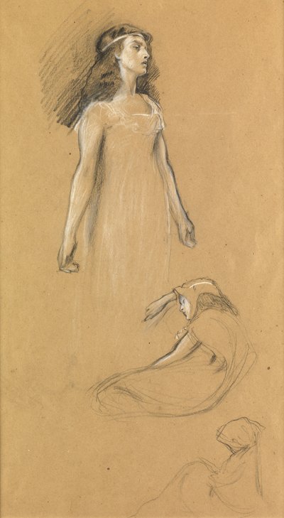 Étude pour "Tristram et Yseult", vers 1901 - Herbert James Draper