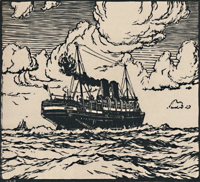 Vapeur en mer, 1919 - Herbert Kerr Rooke