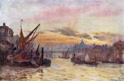 Marée basse à Southwark - Herbert Menzies (after) Marshall