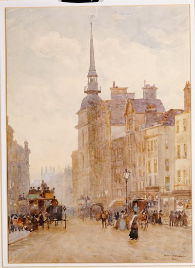 Vue de Ludgate Hill depuis les marches de St. Paul, 1900 - Herbert Menzies Marshall