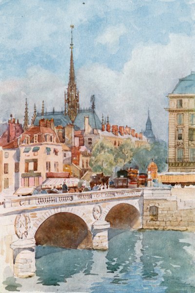 Pont Saint-Michel et Sainte-Chapelle, Paris - Herbert Menzies Marshall