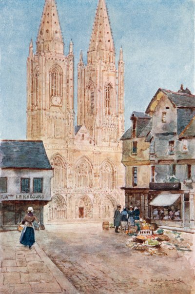 La façade de la cathédrale de Saint-Lô - Herbert Menzies Marshall