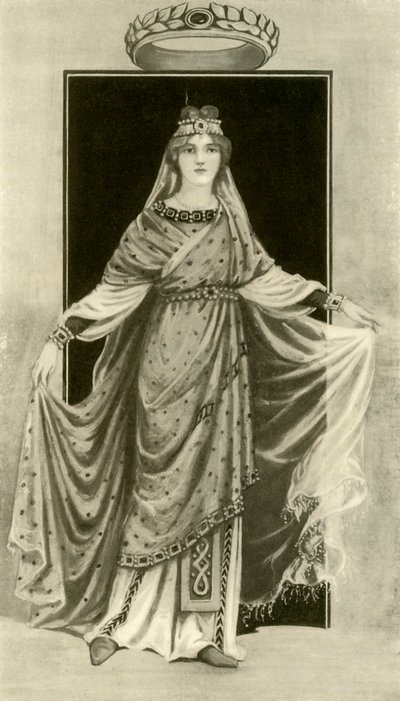 Une noble dame du sixième siècle, 1924 - Herbert Norris