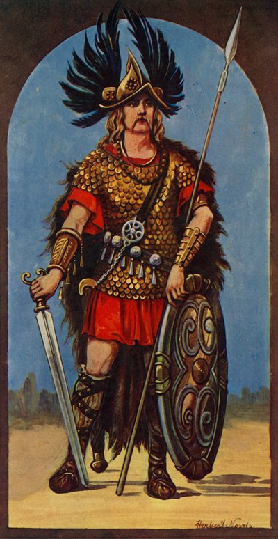 Hengist, chef des Angles en 449 après J.-C., 1924 - Herbert Norris