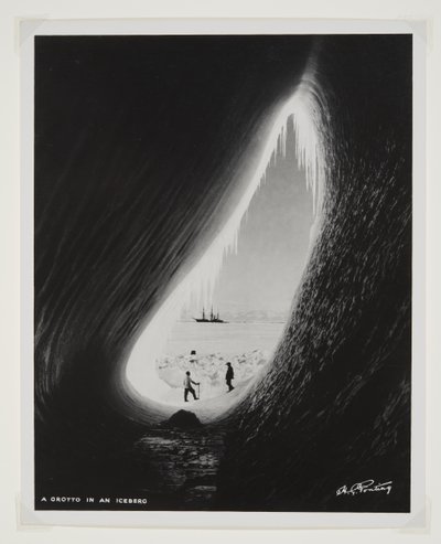 Une grotte dans un iceberg - Herbert Ponting