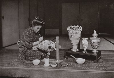 Un peintre de poterie - Herbert Ponting