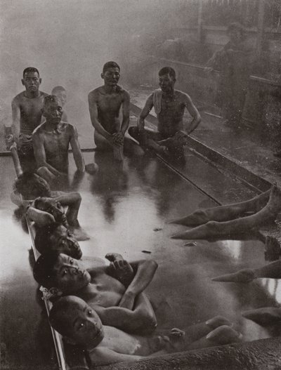 Un bain public à Kanawa - Herbert Ponting