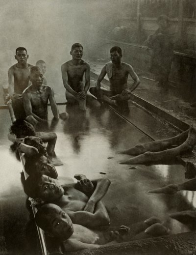 Un bain public à Kanawa - Herbert Ponting