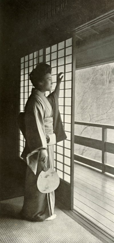 Une étude par le Shoji, 1910 - Herbert Ponting