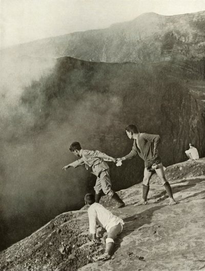 Au bord des cratères, Aso-San, 1910 - Herbert Ponting